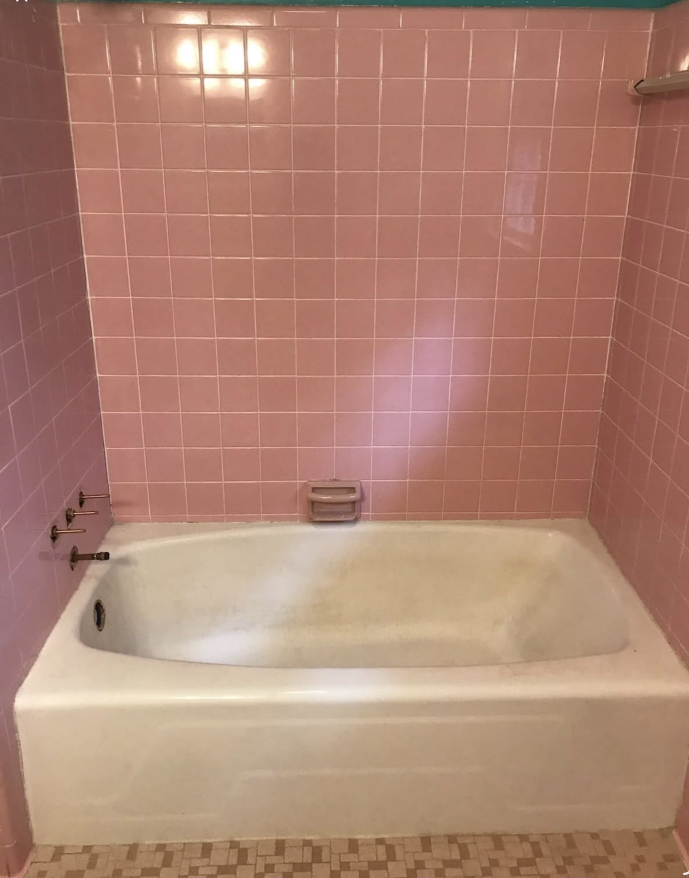 Tub & Tile Shower Refinishing before